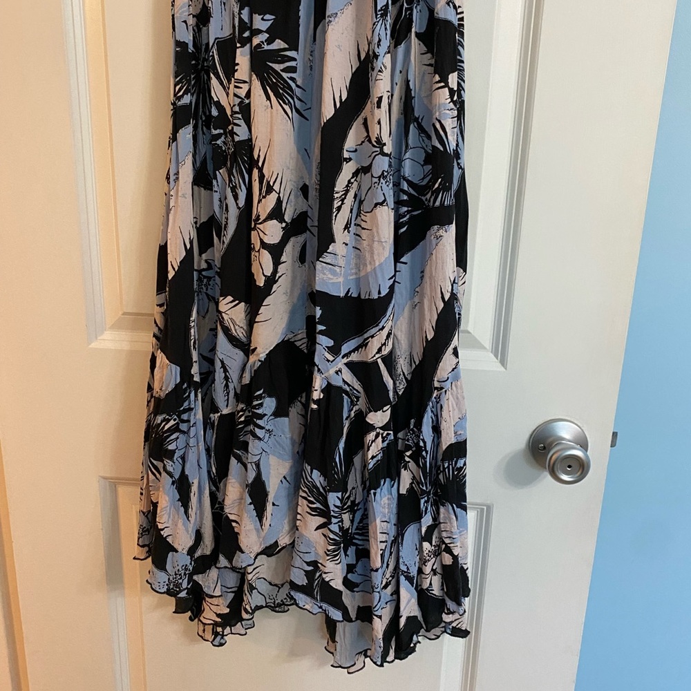 Free People Intimately Black and Blue Smoked Maxi Dress - Picture 7 of 15